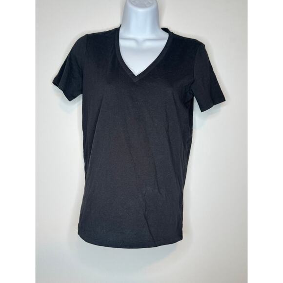 Everlane Tops - Everlane Womens‎ Organic Cotton V-Neck Basic Black Tee SIZE S